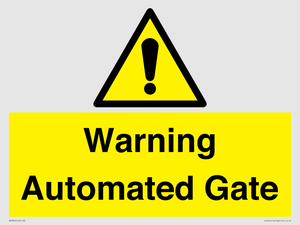 Warning Automated Gate